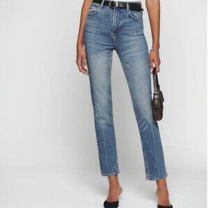 Reformation Liza Ultra High Rise Straight Jeans